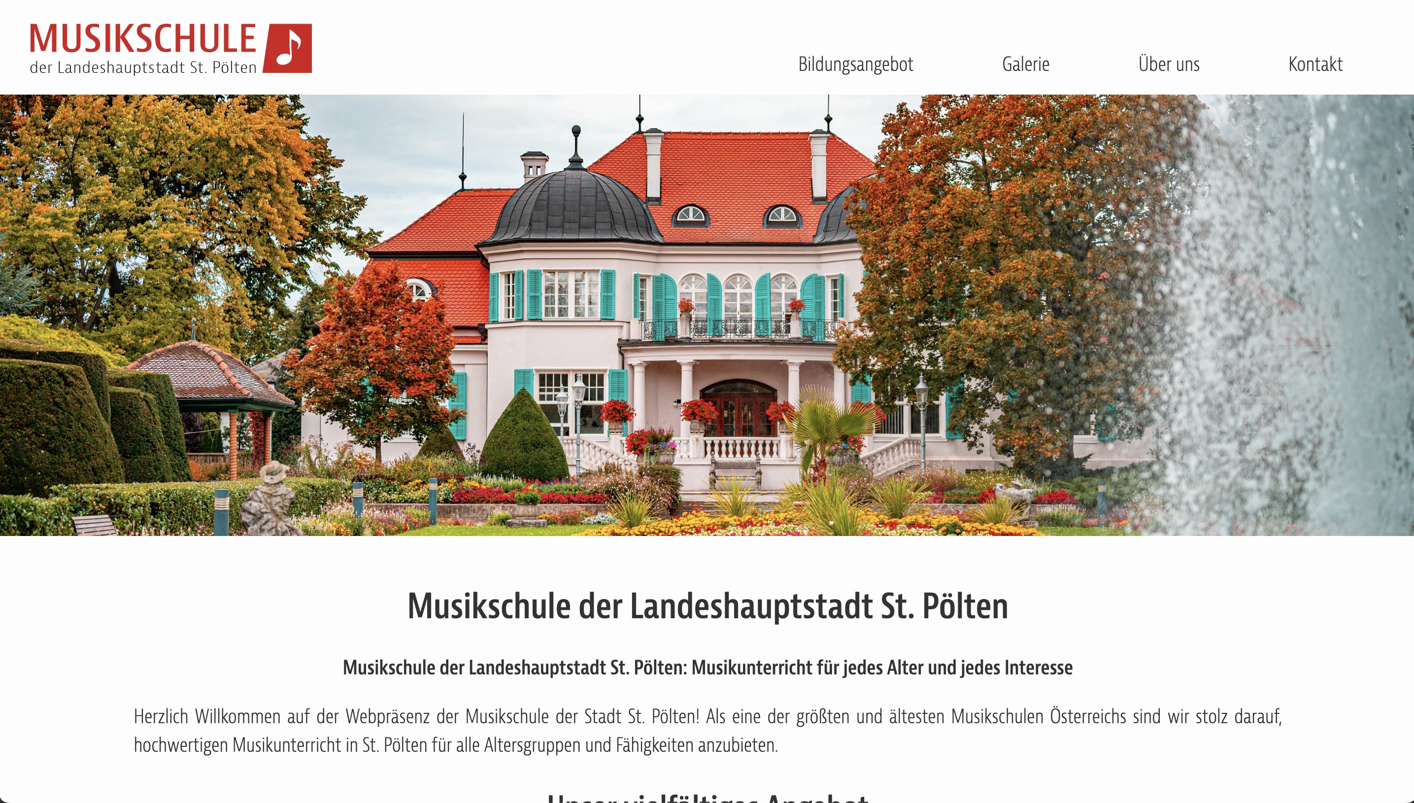 Webauftritt für Musikschulen